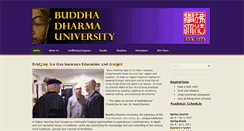 Desktop Screenshot of buddhadharmauniversity.org