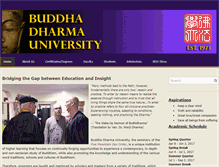 Tablet Screenshot of buddhadharmauniversity.org